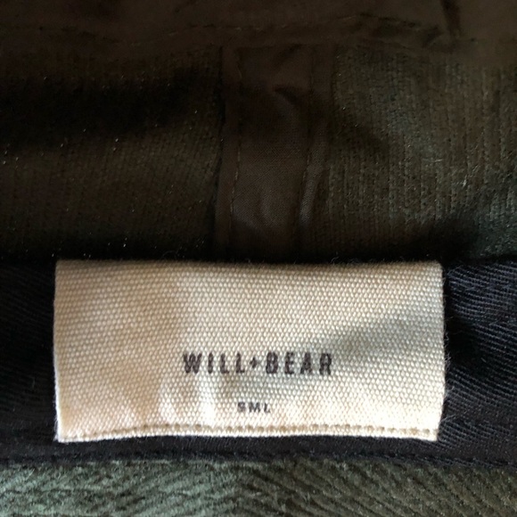 Will + Bear Earth Bucket Hat Green Corduroy Organic Hemp Small - Picture 9 of 11